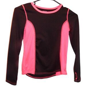 Danskin Now Drimore girls medium 7/8 long sleeve activewear shirt w/thumbholes